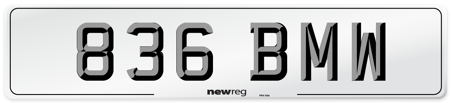 836 BMW Number Plate from New Reg
